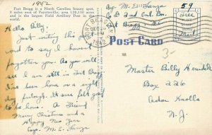 Fort Bragg Planes Pope Field North Carolina Kropp Linen 1942 Postcard 20-6728