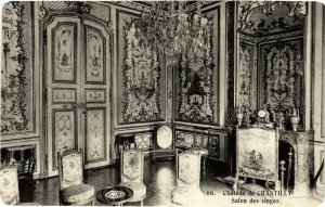 CPA Chantilly- Chateau, Salon des singes FRANCE (1008703)