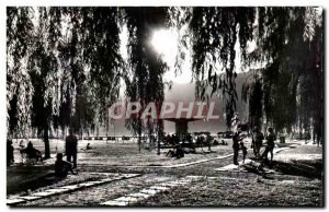 Old Postcard Shadows And Lights At The Beach Aix Les Bains