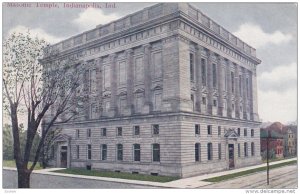 INDIANAPOLIS, Indiana, PU-1909; Masonic Temple