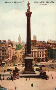 Vintage Postcard 1952 Nelson's Column Trafalgar Square Westminster London UK