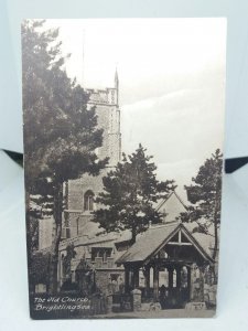 Old Church Brightlingsea Essex Vintage Postcard