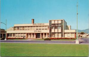 Kelowna BC City Hall Unused Vintage Postcard D65