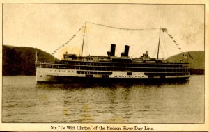 NY - Catskills. Hudson River Day Line, Steamer DeWitt Clinton