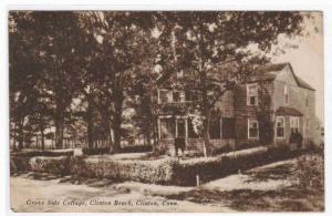 Grove Side Cottage Clinton Beach Connecticut 1921 postcard