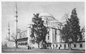 Constantinople Turkey Mosque Souleymanie Antique Postcard (J34534)