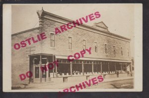 Bloomer WISCONSIN RPPC 1913 GENERAL STORE Main Street nr Chippewa Falls WI KB