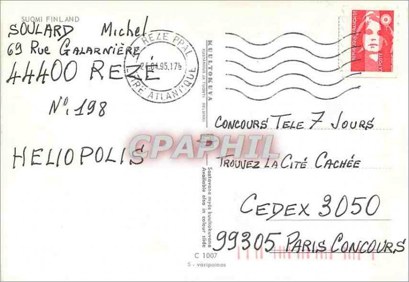 Postcard Modern Suomi Finland