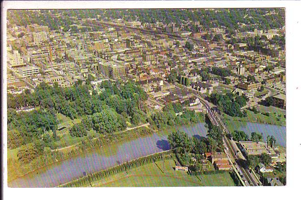 Labatt Street Downtown London, Ontario, Nelson Aerial, Used 1961 Local Cancel...