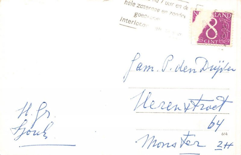 Netherlands 1965 Leeuwarden Westerpark Lake Park vintage postcard