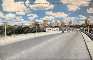 Skyline From Jacksboro Hoghway - Fort Worth, Texas TX  