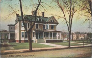 Postcard Thrall Hospital Middletown NY 1910