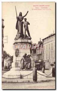 Old Postcard The High Pyrenees Tarbes Monument Aux Morts Army