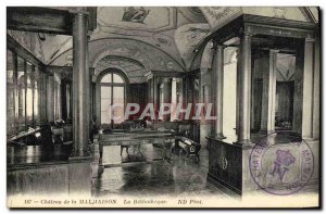 Old Postcard Chateau de Malmaison The Library