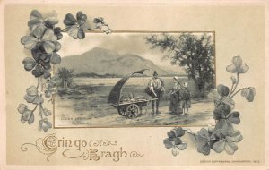 ERIN GO BRAGH LOUGH LEANE KILLARNEY IRELAND WINSCH EMBOSSED POSTCARD (1913)