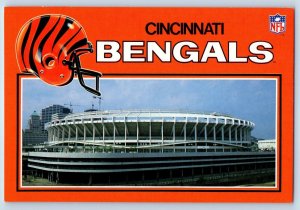 Cincinnati Ohio OH Postcard Home Of Cincinnati Bengals Riverfront Stadium