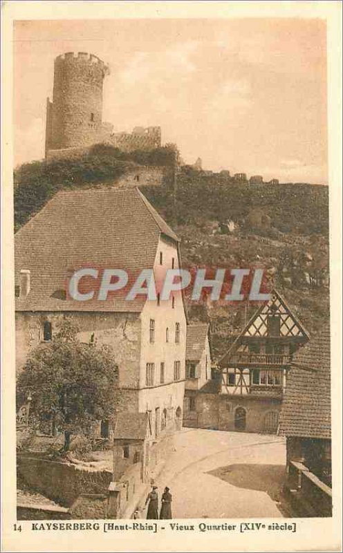 Old Postcard Kaysersberg Haut Rhin Old Quarter