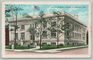 Youngstown Ohio~Reuben McMillan Library~1920s Postcard