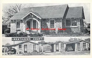 AR, Conway, Arkansas, Rest Haven Motel, Multi-View, Globe Card Pub