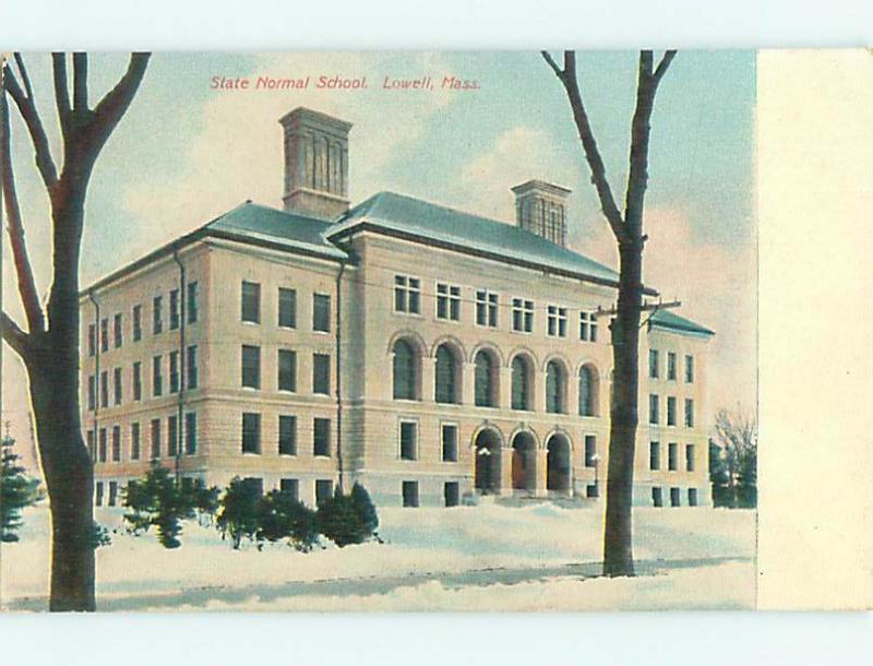 Unused Pre-1907 NORMAL SCHOOL Lowell Massachusetts MA t3219