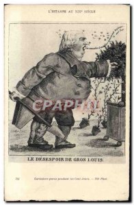 Old Postcard Napoleon 1st The despair of Gros Louis