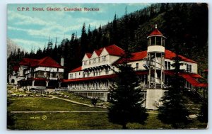 GLACIER, British Columbia ~ CANADIAN PACIFIC RAILROAD HOTEL  c1910s  Postcard