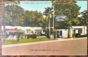 Vintage Postcard 1930-1945 Mid-Town Motel, US 41, Lake City, Florida (FL)