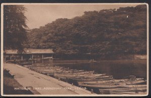 Yorkshire Postcard - Waterloo Lake, Roundhay Park, Leeds    RS2597