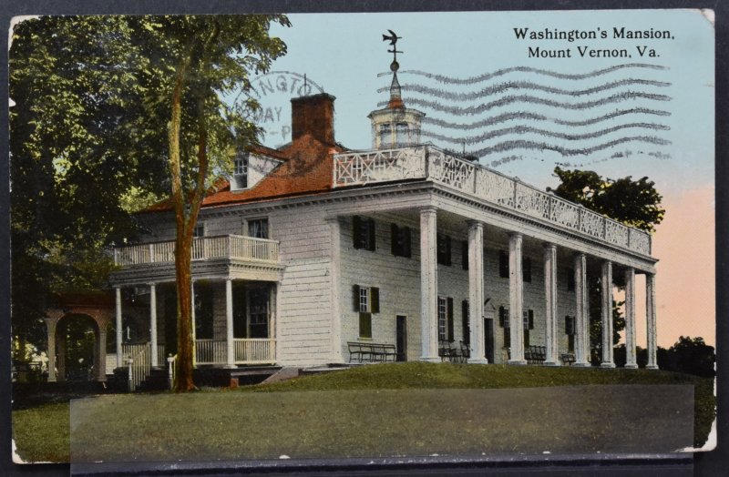 Mt. Vernon, VA - Washington's Mansion - 1913