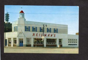 OH Heilman's Marine Room Grill Restaurant Lorain Ohio Heilman Postcard