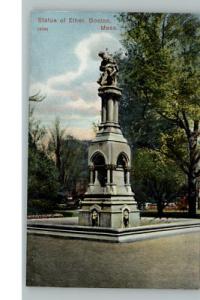 Boston MA Statue of Ether c1910 Postcard