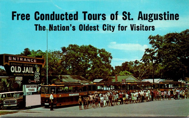 Florida St Augustine Free Trolley Tours At The Old Jail