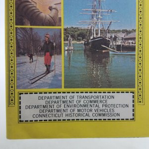 Vtg 1977-1978 Official State of Connecticut Department of Commerce Map EUC