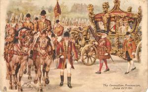 Harry Payne. King George V, The Coronation Procession Tuck Royal Series PC