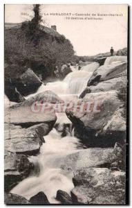Old Postcard The Huelgoat cascade sint Herbot