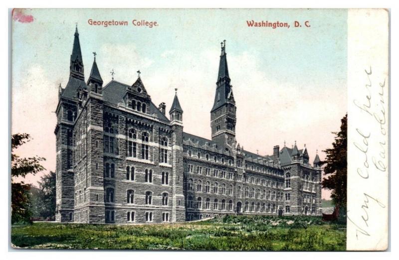 1907 Georgetown College, Washington, DC Postcard