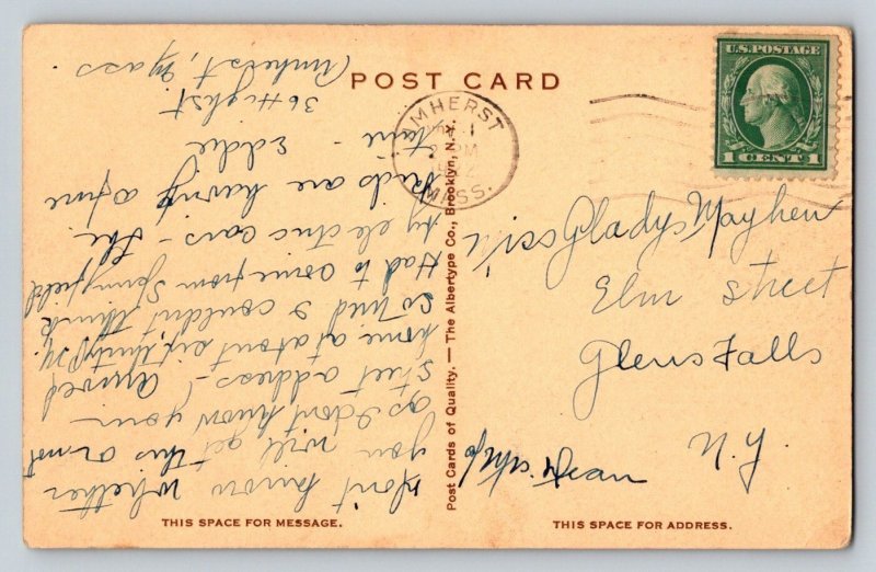 1922  East Campus  M.A.C.  Amherst  Massachusetts    Postcard