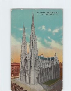 Postcard St. Patrick's Cathedral, New York City, New York