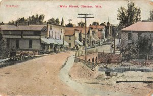 Theresa Wisconsin Main Street Vintage Postcard AA24333