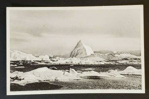 Mint Vintage Greenland Polar Region Drifting Icebergs Real Picture Postcard