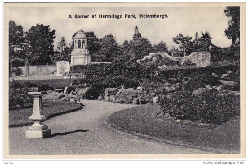 HELENSBURGH, Scotland, 1900-1910's; A Corner Of Hermitage Park