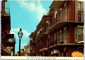 Postcard - Iron Lace Balconies in the Vieux Carre - New Orleans, Louisiana