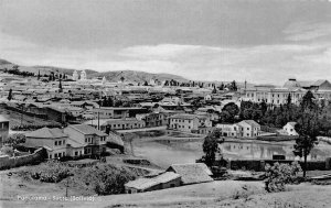 Sucre Bolivia Birds Eye View Bookstore Ad on Back Vintage Postcard AA68696