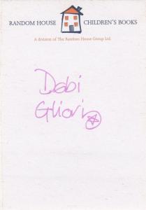 Debi Gliori Hand Signed Random House Childrens Book Headed Paper Slip Autograph