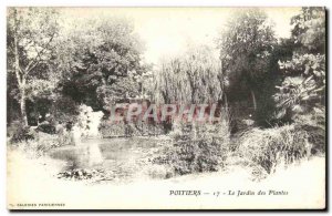 Old Postcard Poitiers The Jardin des Plantes