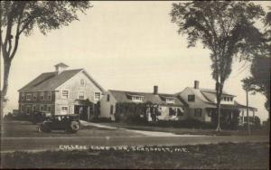 Searsport ME College Club Inn Old Car c1920 Real Photo Postcard