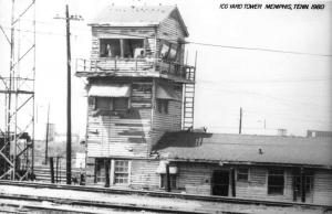 Memphis Tennessee 1980 Illinois Central Gulf train depot real photo pc Z17898