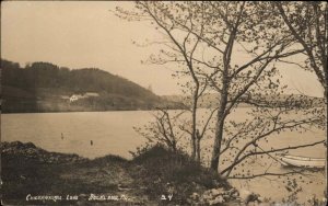 Rockland ME Chickawaukee Lake c1910 Real Photo Postcard