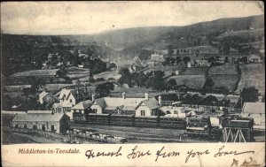 Middleton-in-Teesdale Durham Bird's Eye View c1910 Vintage Postcard