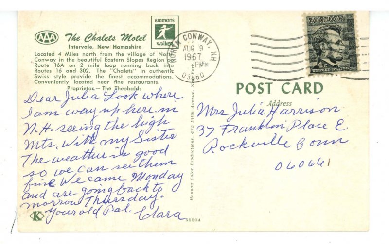 NH - Intervale. The Chalets Motel